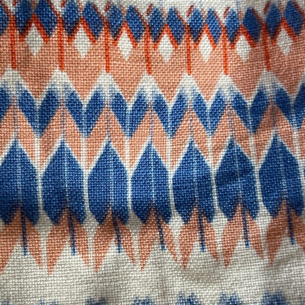J. CREW LINEN BLEND PULL-ON AZTEC BOHEMIAN SHORTS SZ 8 - Picture 2 of 6